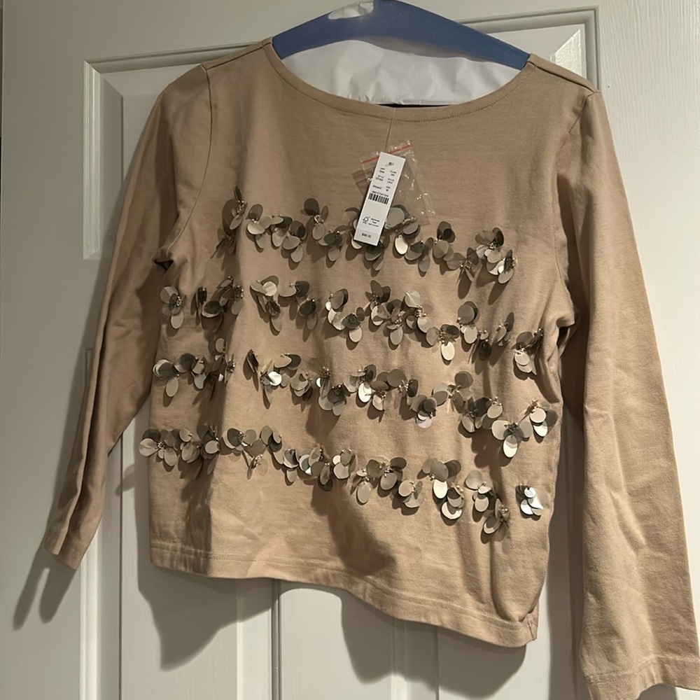 J Crew embellished sweatshirt NWT
